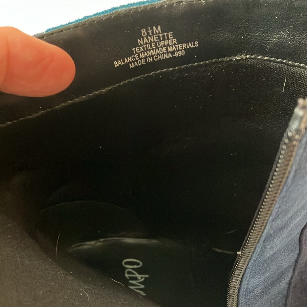 8 1/2 M Midnight Blue Impo Boots - Picture 4 of 7
